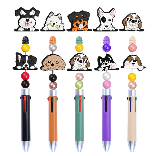 Cute Puppy Shape Silicone Focus Beads Silicone Focus Beads