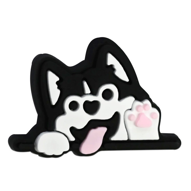 Cute Puppy Shape Silicone Focus Beads Silicone Focus Beads