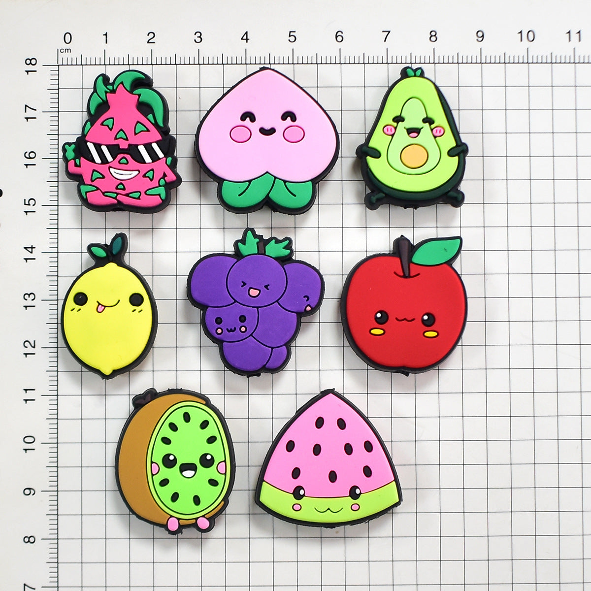 Cartoon fruit silicone focal beads