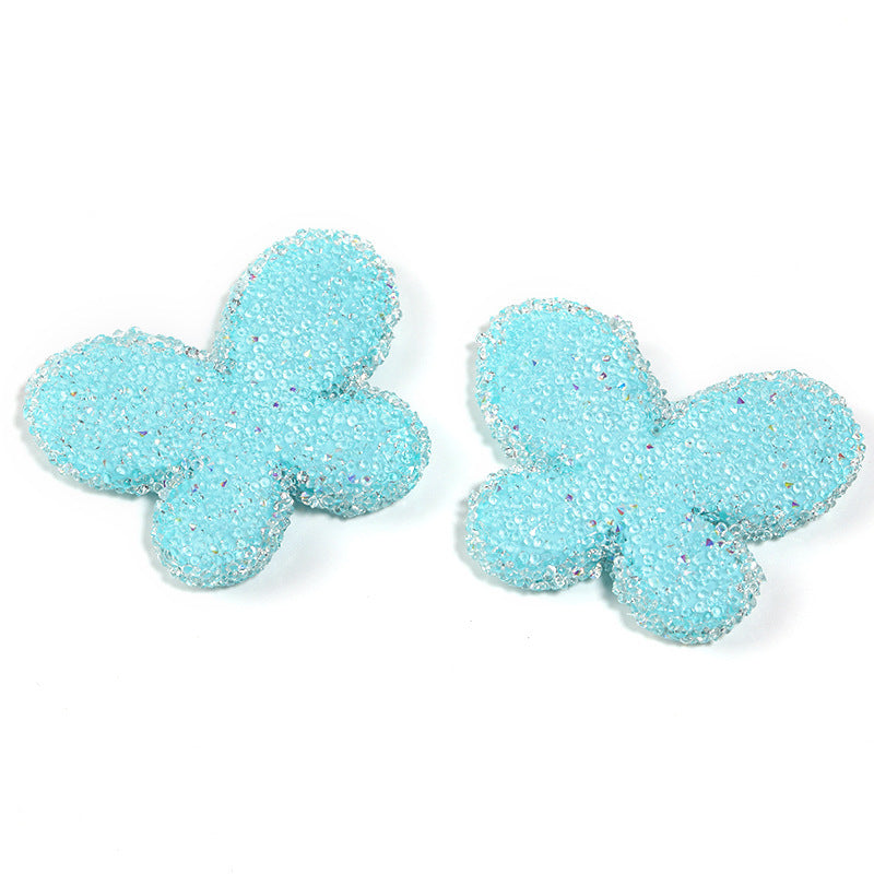 Colorful Sugar Butterfly Full Diamond Through Hole Beads