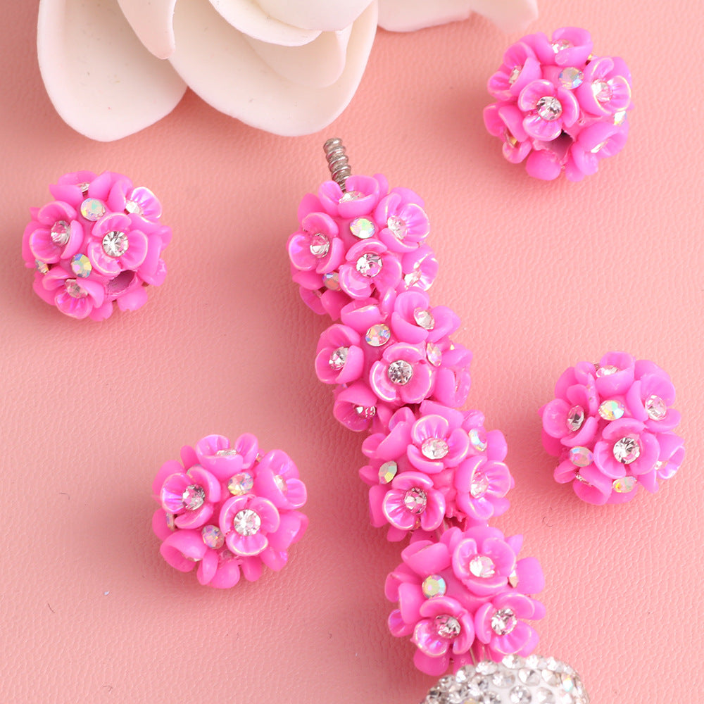 Flower Beads 10 Colors Lily Flower Three-Petal Flower Beads
