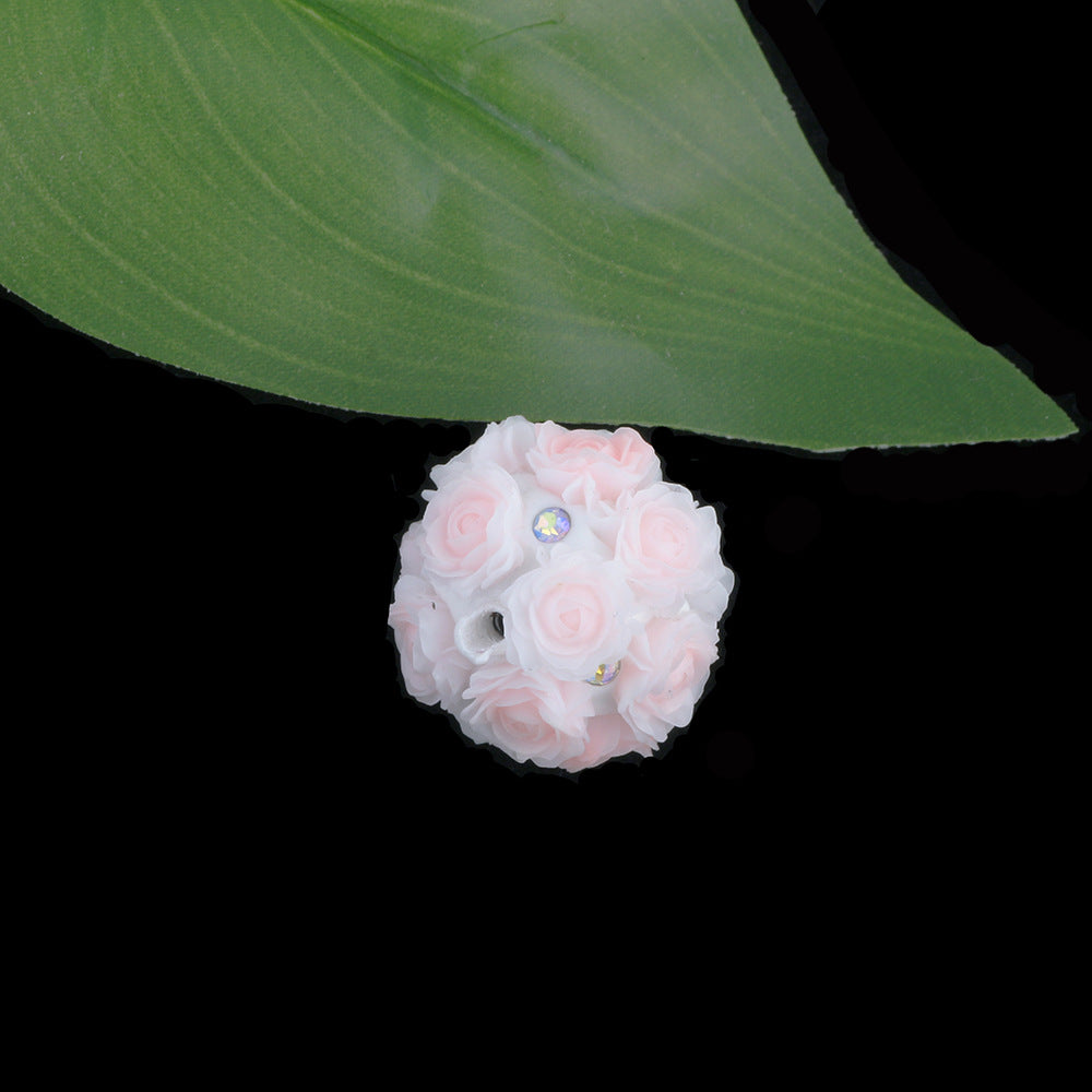 Artificial Rose Flower Cluster Ball Drill Ball