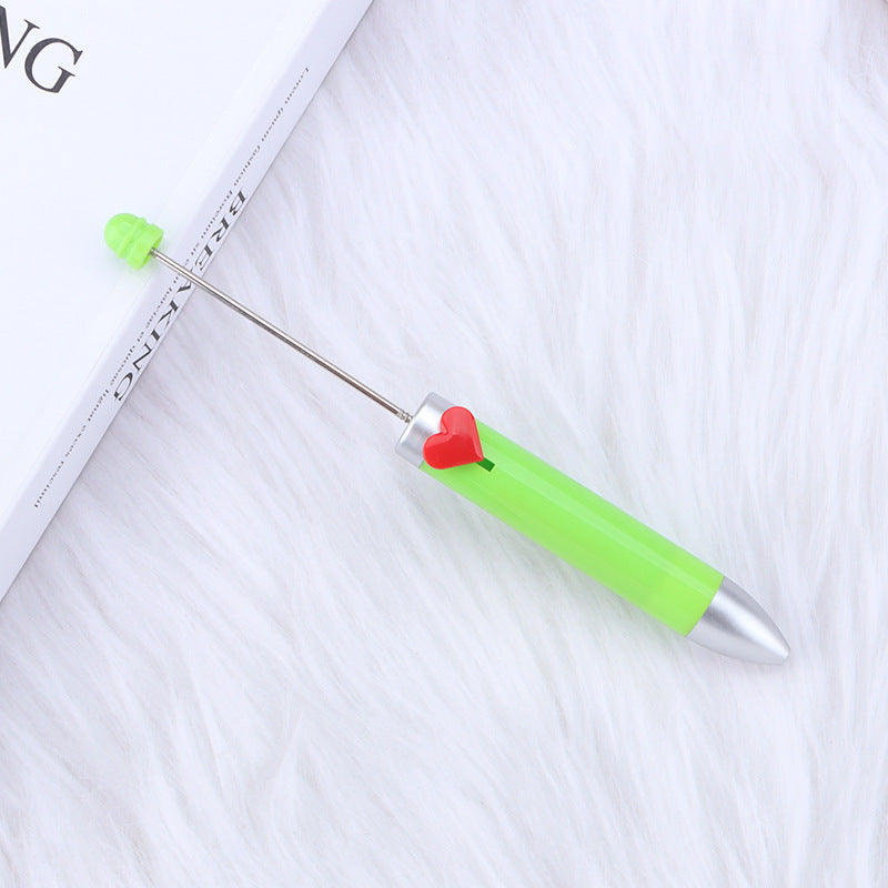 Heart-shaped Seven-color Beaded Pen