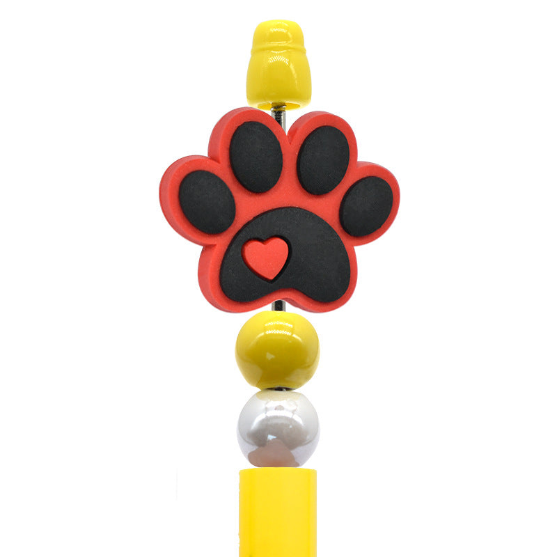 Cartoon Cute Animal Beaded Pen Silicone Focal Beads