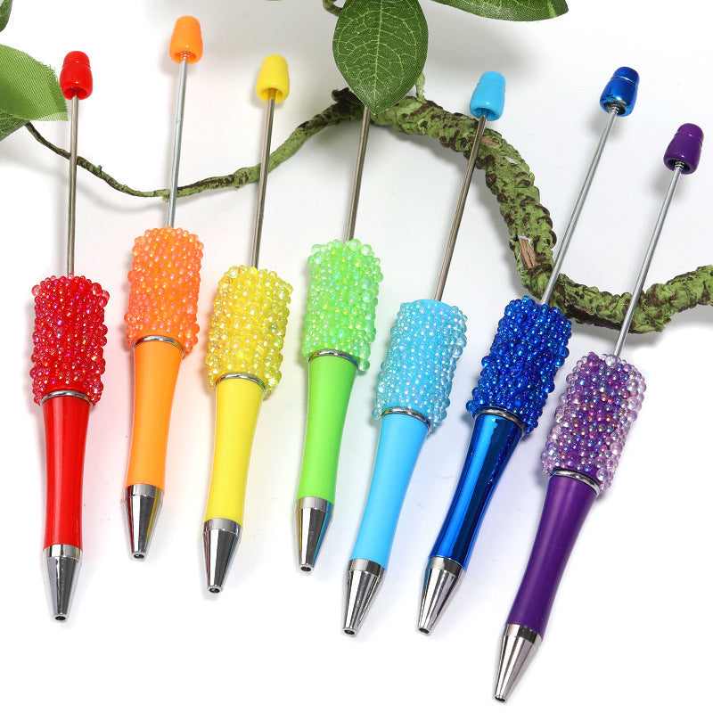 Beaded Pen Thin and Glittering Colorful Rhinestone Pen