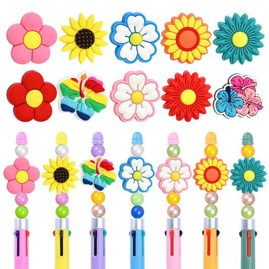 Flower Series Silicone Focal Beads