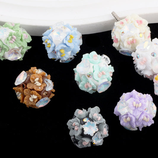 Zircon Flower Cluster Ball Flower Ball Diamond Ball