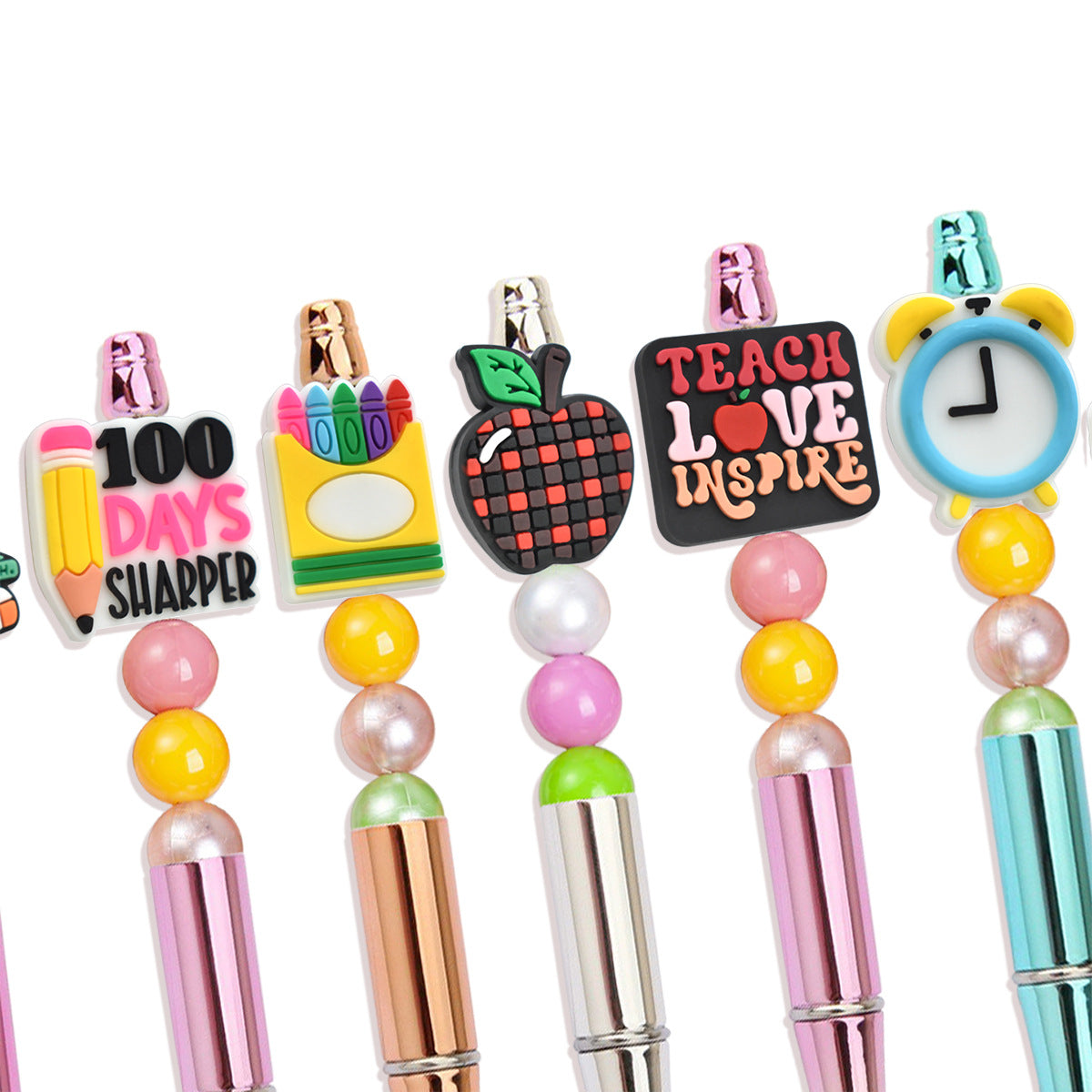 Back-to-School Series Silicone Focal Beads Silicone Focal Beads