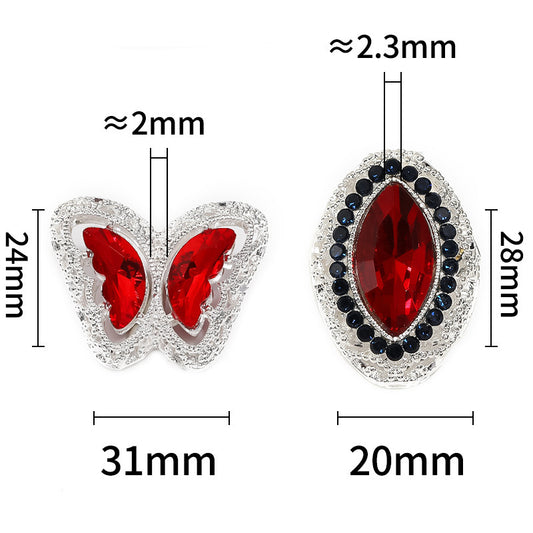 Alloy Hollow Butterfly Through-Hole Drill Ball