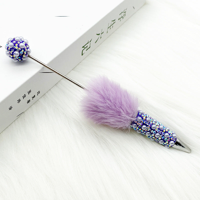 Heavy Craft Plush Pearl Full Diamond Pen