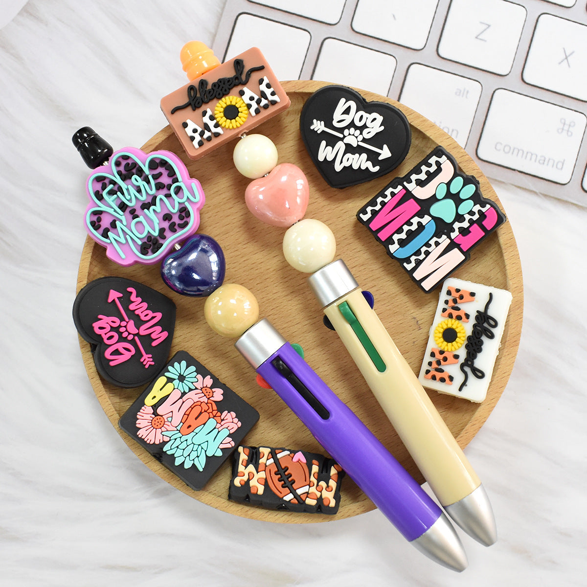 Mother's Day Series Silicone Focus Beads