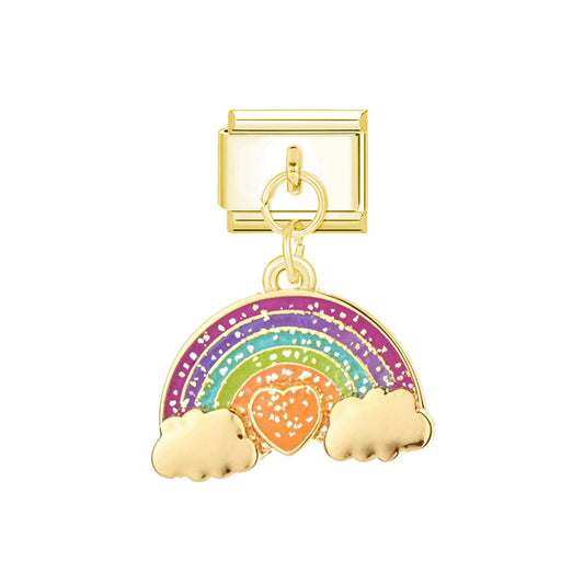 Colorful Rainbow With Heart
