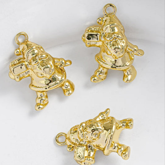 golden christmas charms