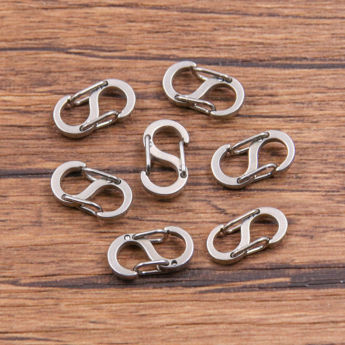 silver Stainless Steel Figure-8 Buckle
