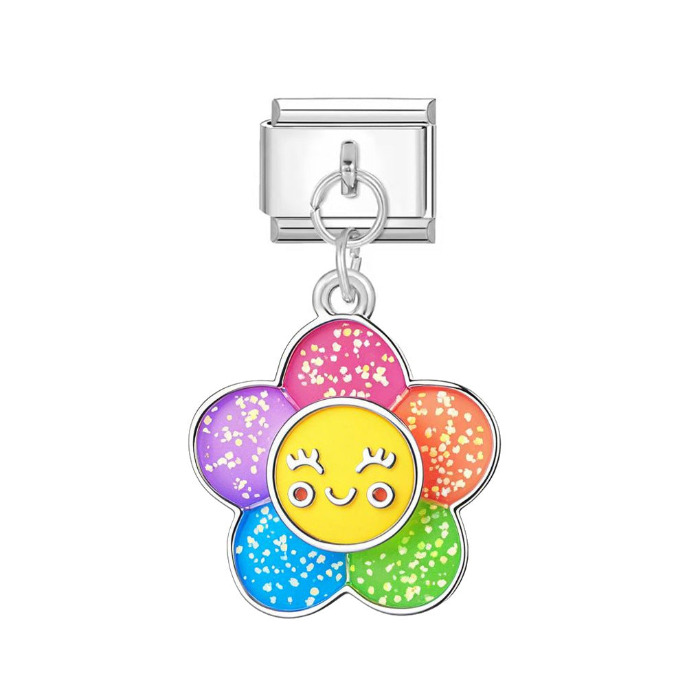 colorful smile flower